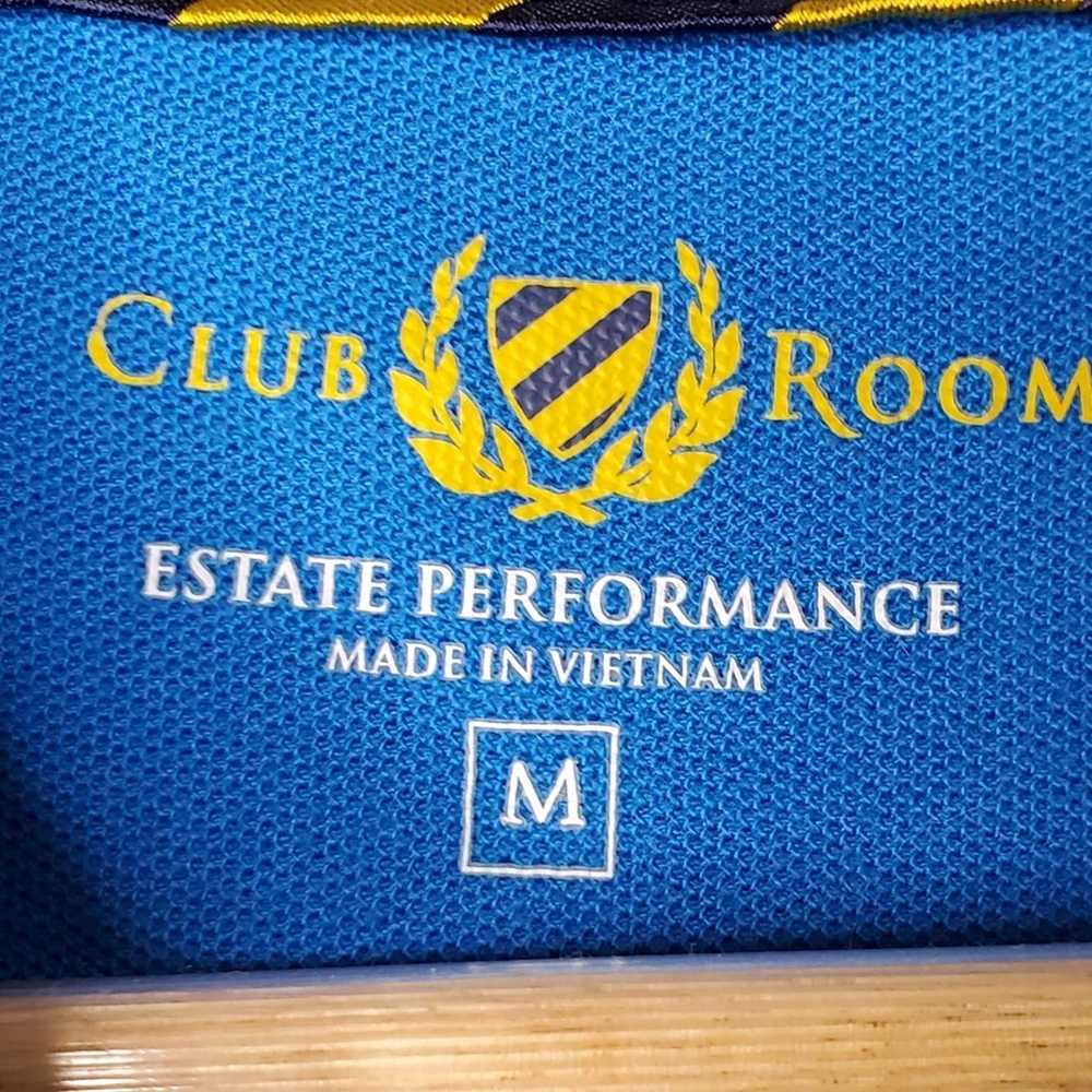 Club Room Club Room Striped Polo Blue Size Medium - image 6