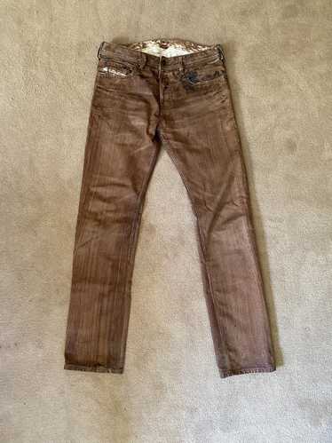 Diesel DIESEL BROWN PAINTED DENIM