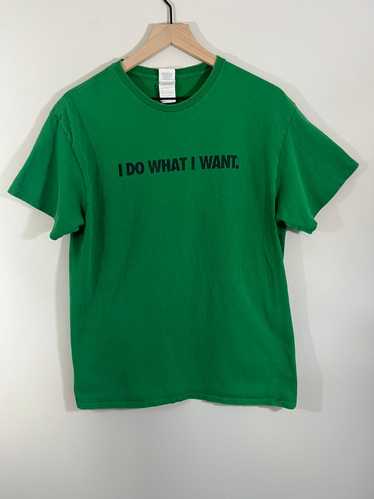 Vintage Vintage I DO WHAT I WANT Faded Green Quote