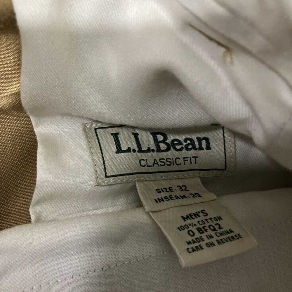 L.L. Bean LL Bean Mens Classic Fit Khaki Pants 32… - image 10