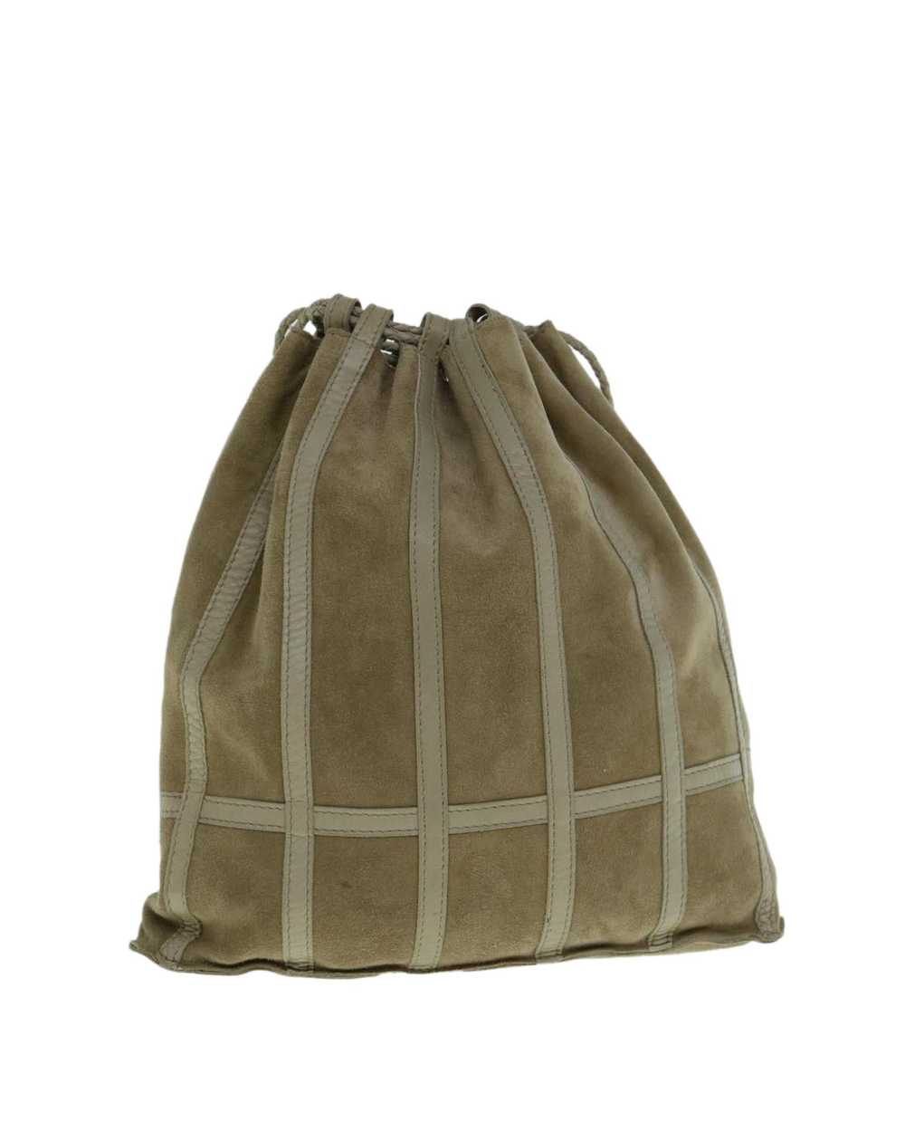 Bottega Veneta Beige Suede Shoulder Bag with Dust… - image 1