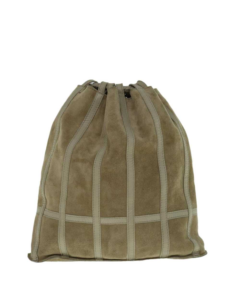 Bottega Veneta Beige Suede Shoulder Bag with Dust… - image 2