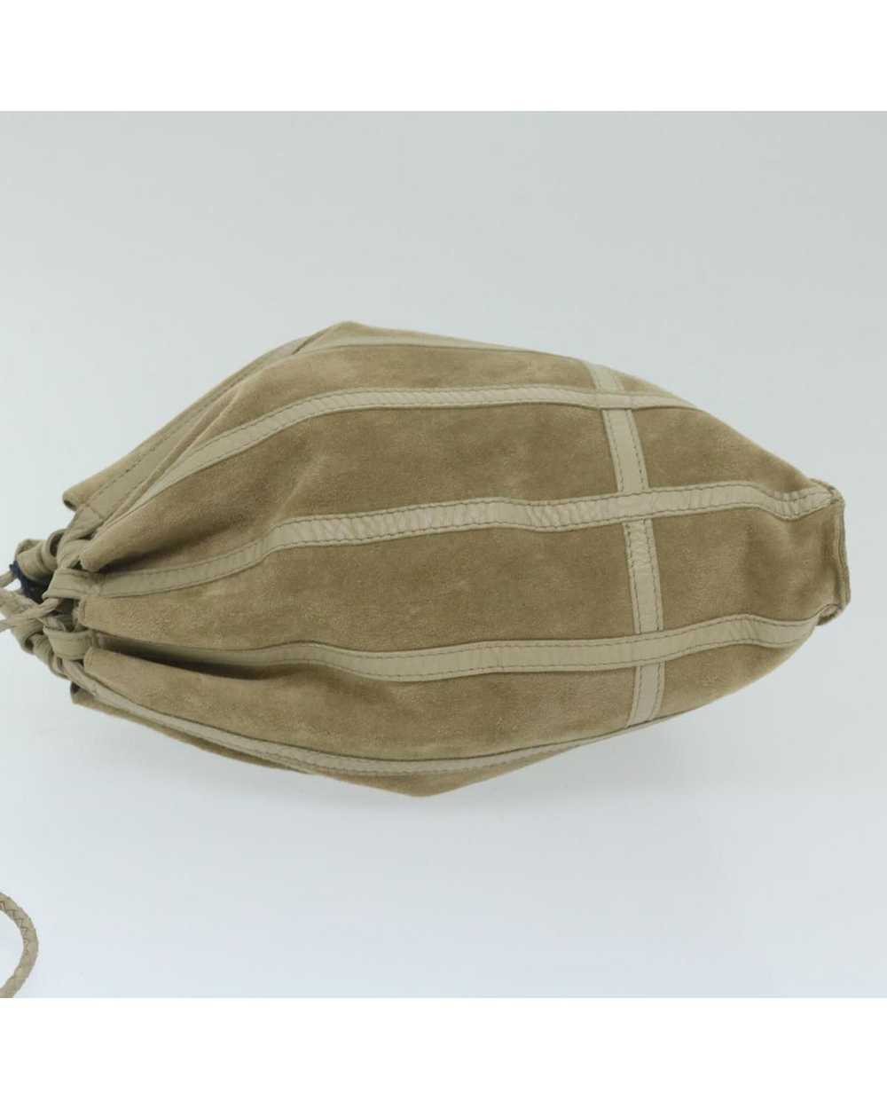 Bottega Veneta Beige Suede Shoulder Bag with Dust… - image 5