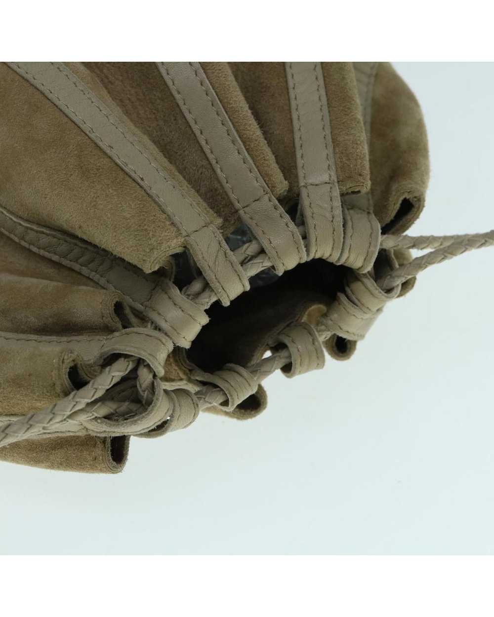 Bottega Veneta Beige Suede Shoulder Bag with Dust… - image 6