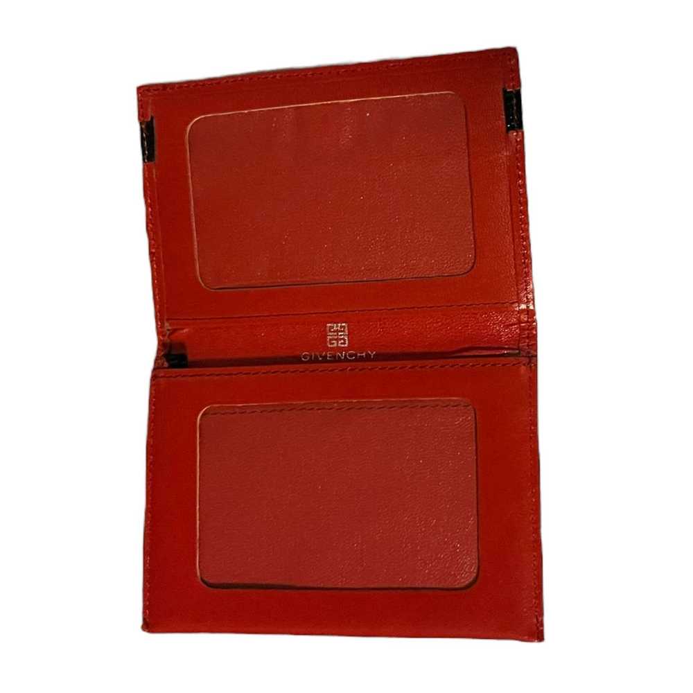 Givenchy GIVENCHY Vintage red Leather Wallet - image 3