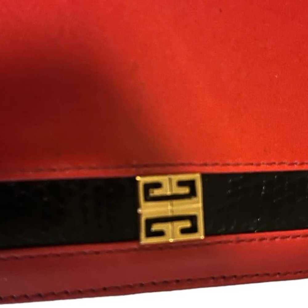 Givenchy GIVENCHY Vintage red Leather Wallet - image 4