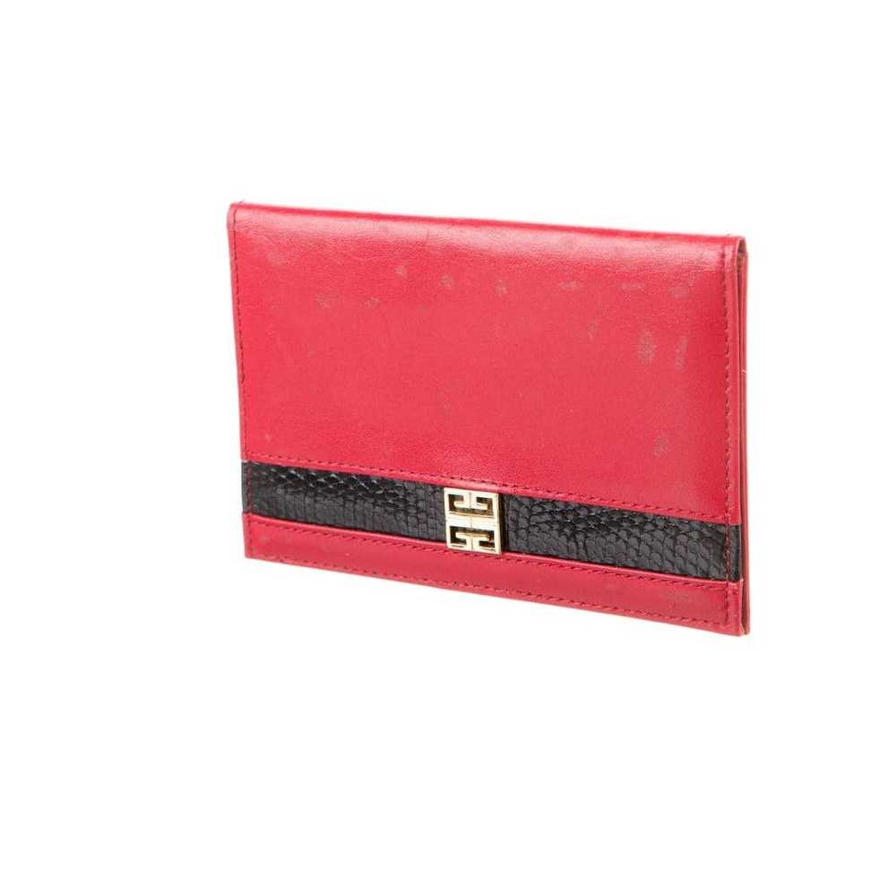 Givenchy GIVENCHY Vintage red Leather Wallet - image 5