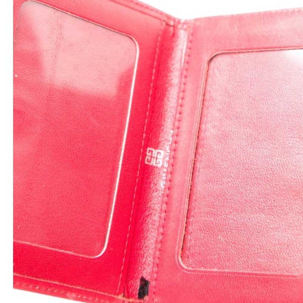 Givenchy GIVENCHY Vintage red Leather Wallet - image 6