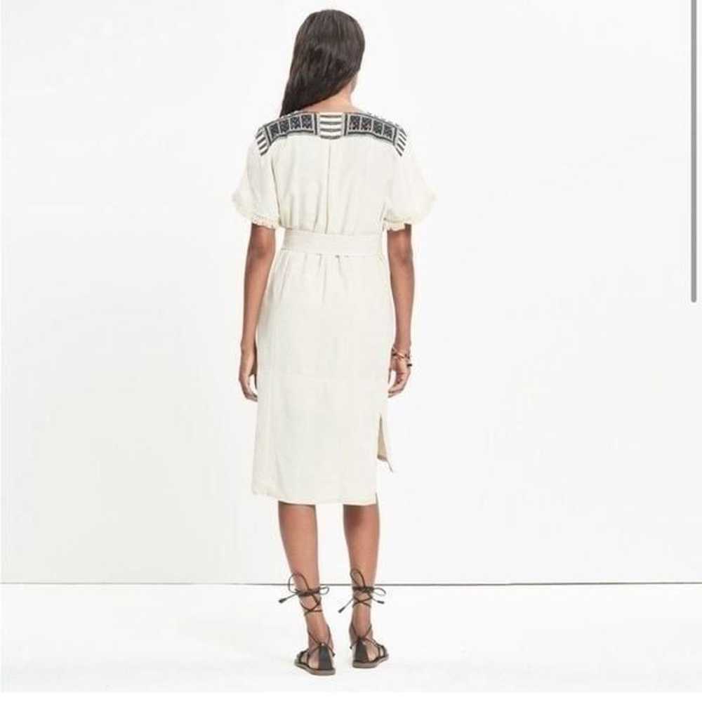 Madewell Paradise linen blend embroidered dress - image 2