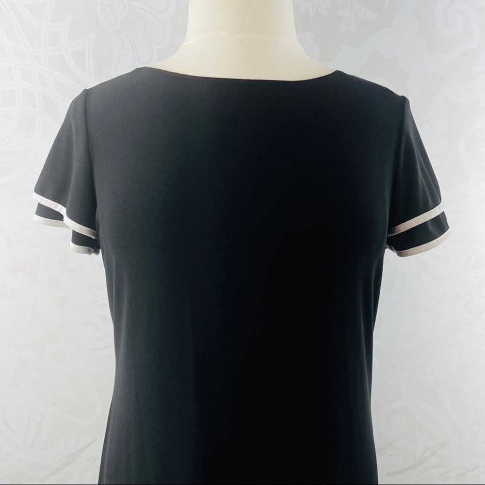 Tiana B. silky stretchy shift dress black and whi… - image 3