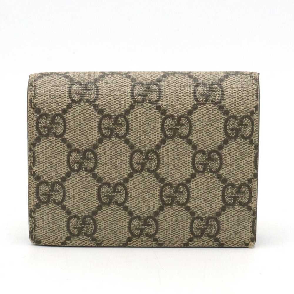 Gucci GUCCI GG Supreme Compact Wallet Bi-fold PVC… - image 1