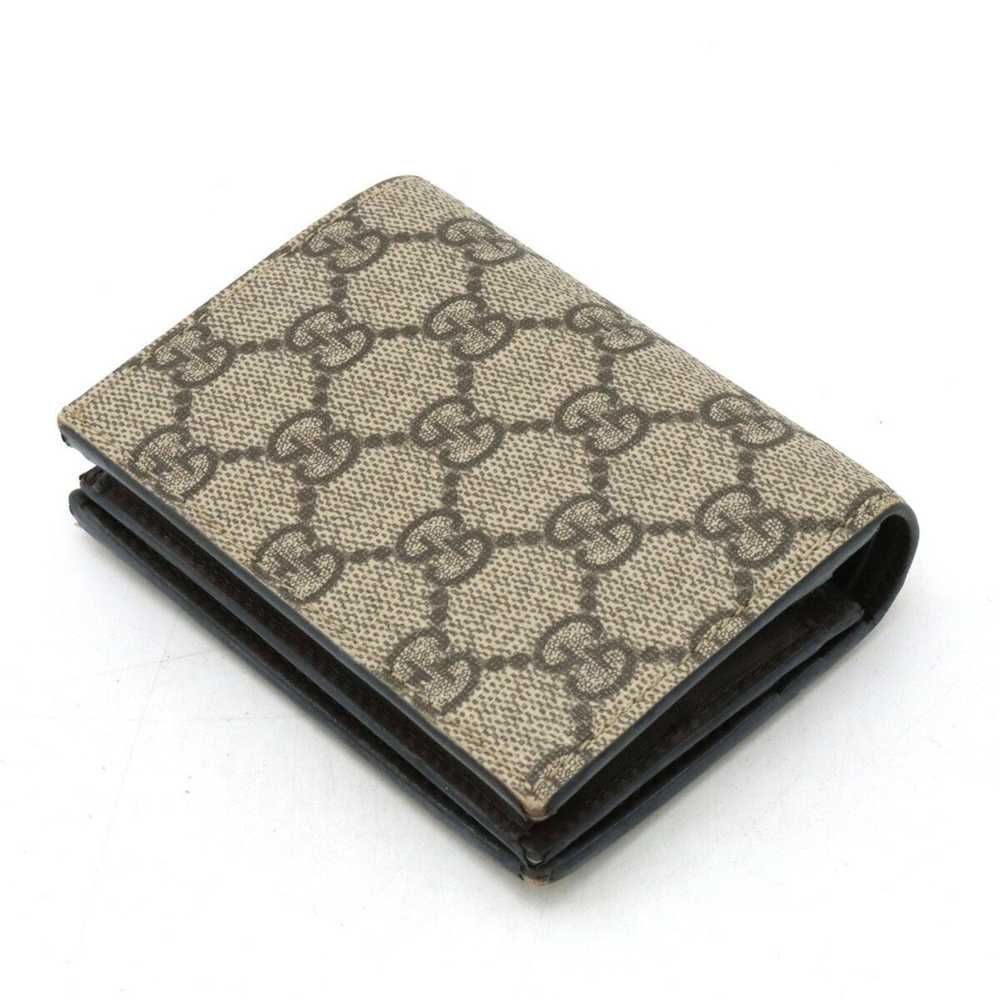 Gucci GUCCI GG Supreme Compact Wallet Bi-fold PVC… - image 2