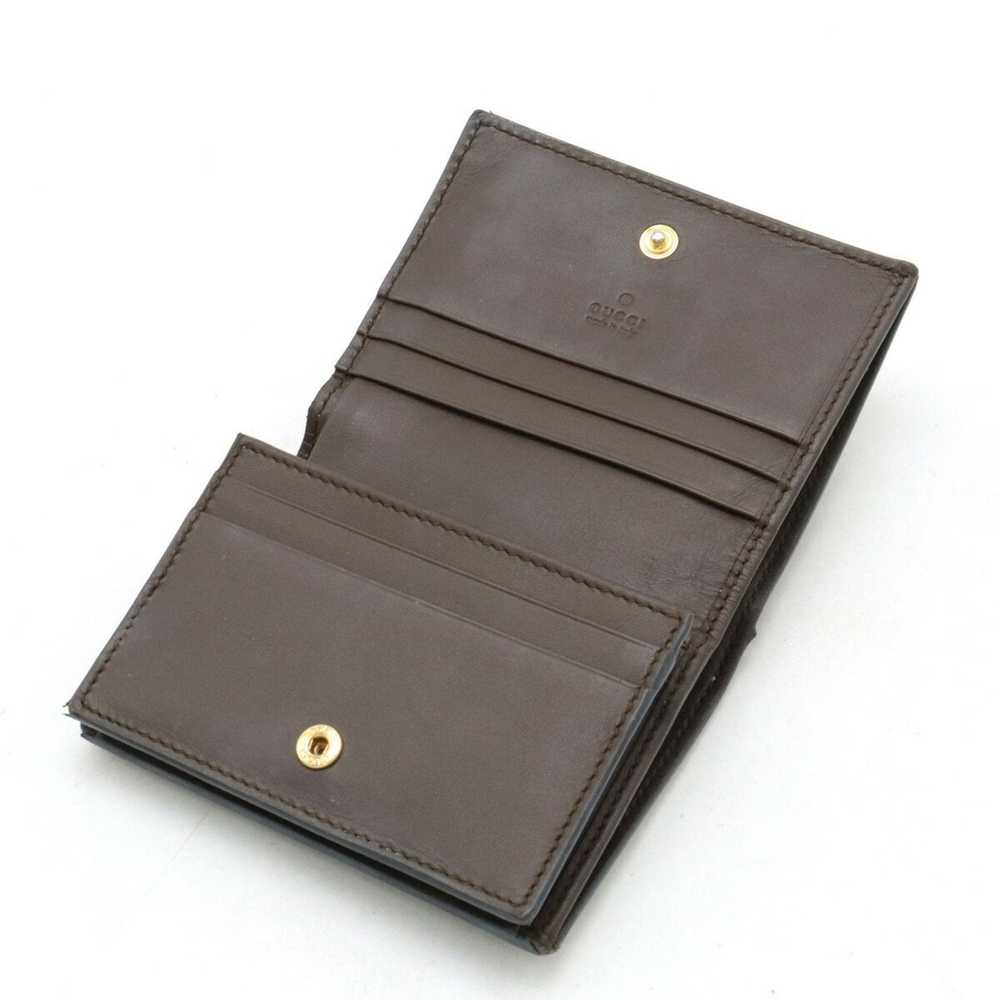 Gucci GUCCI GG Supreme Compact Wallet Bi-fold PVC… - image 4