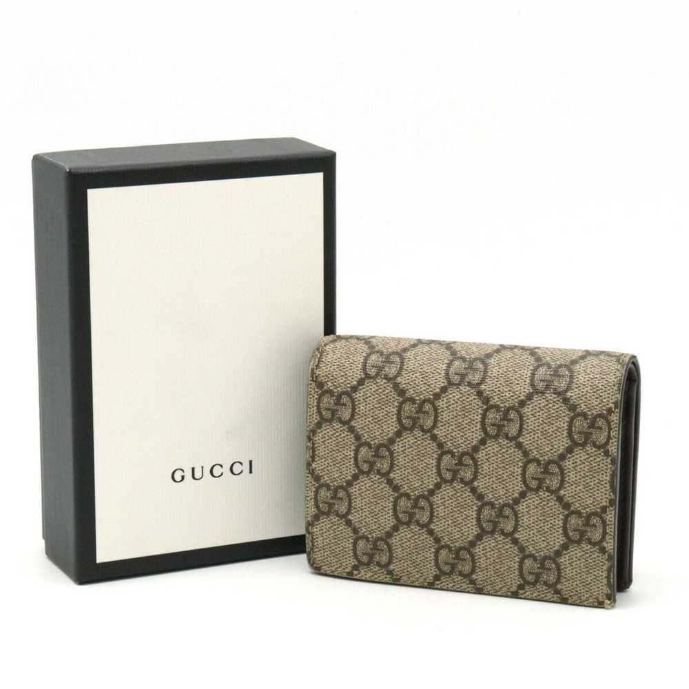 Gucci GUCCI GG Supreme Compact Wallet Bi-fold PVC… - image 8