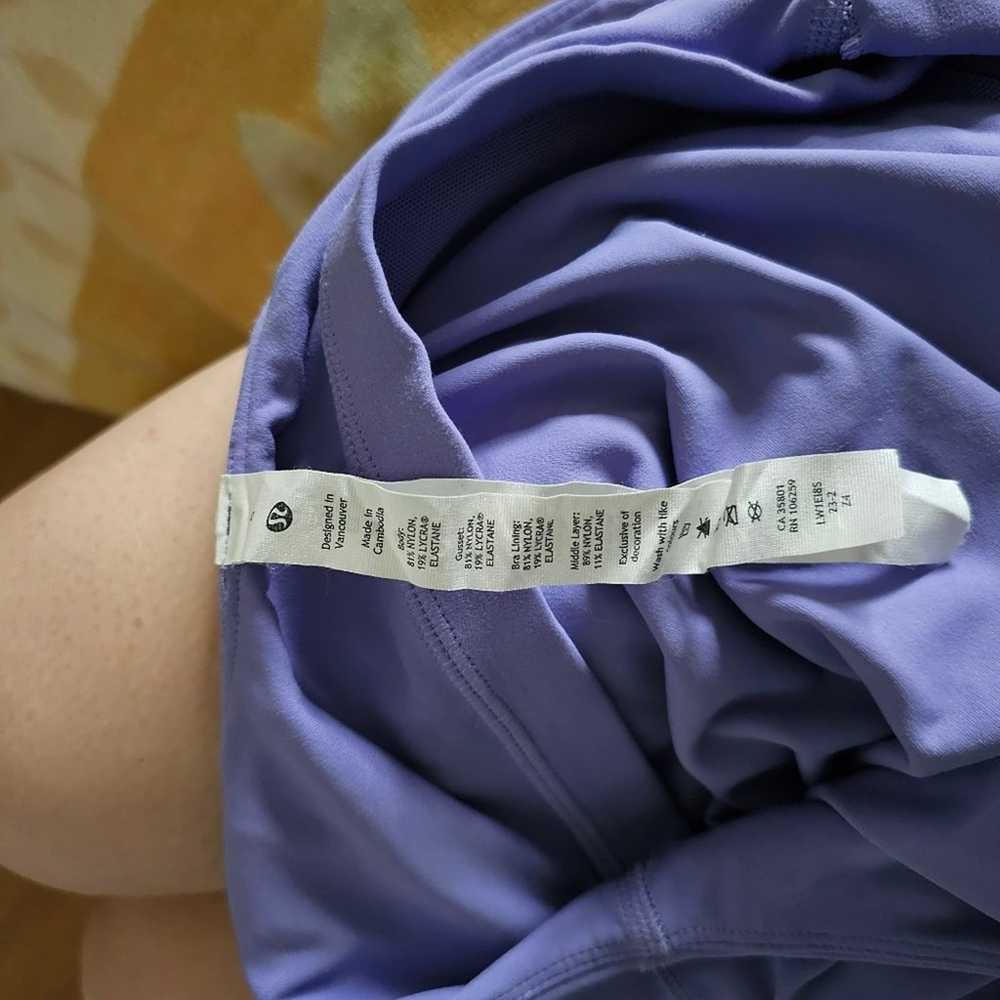 Lululemon Dark Lavender Align Bodysuit Size 6 - image 2