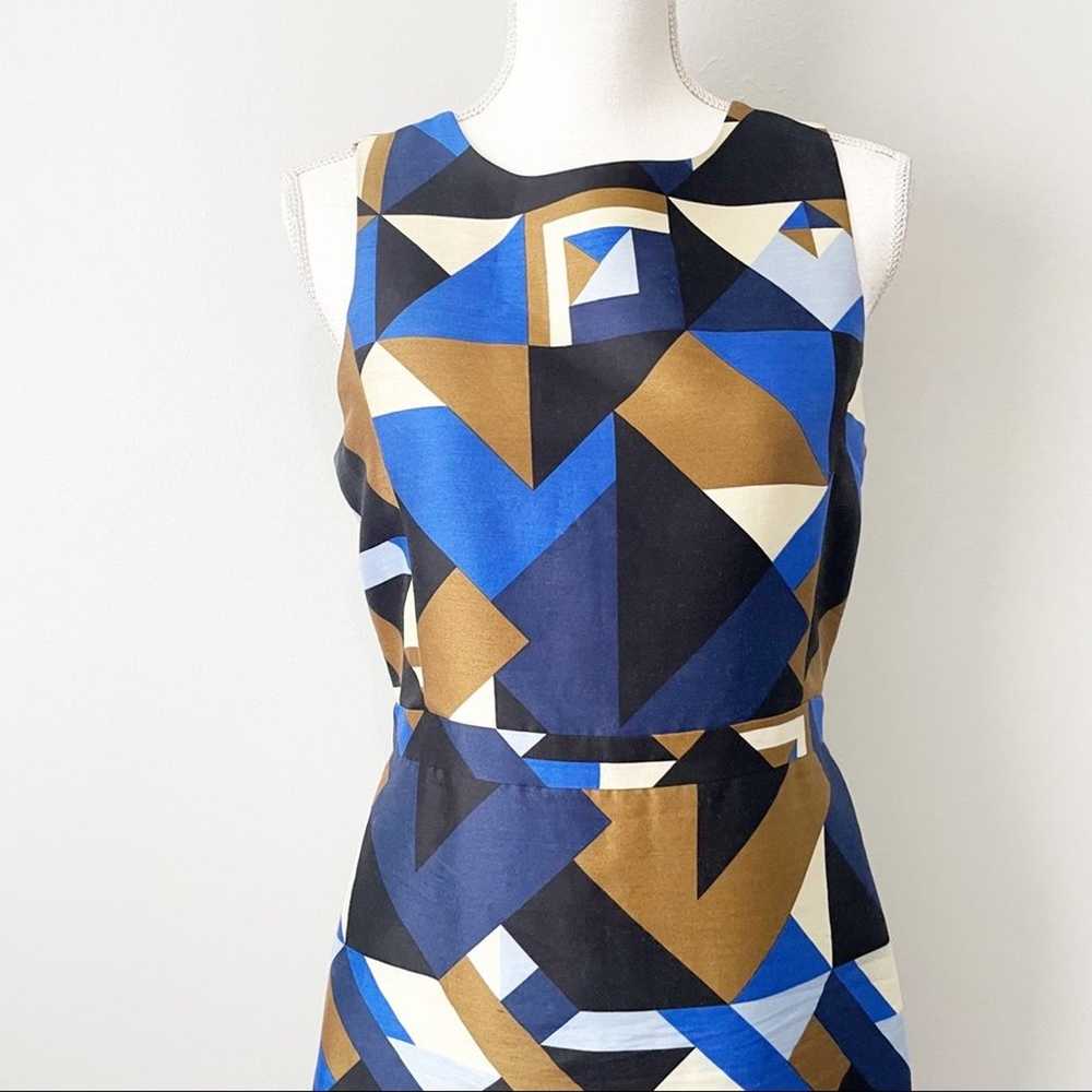 J Crew Collection cubist abstract dress wool silk… - image 3