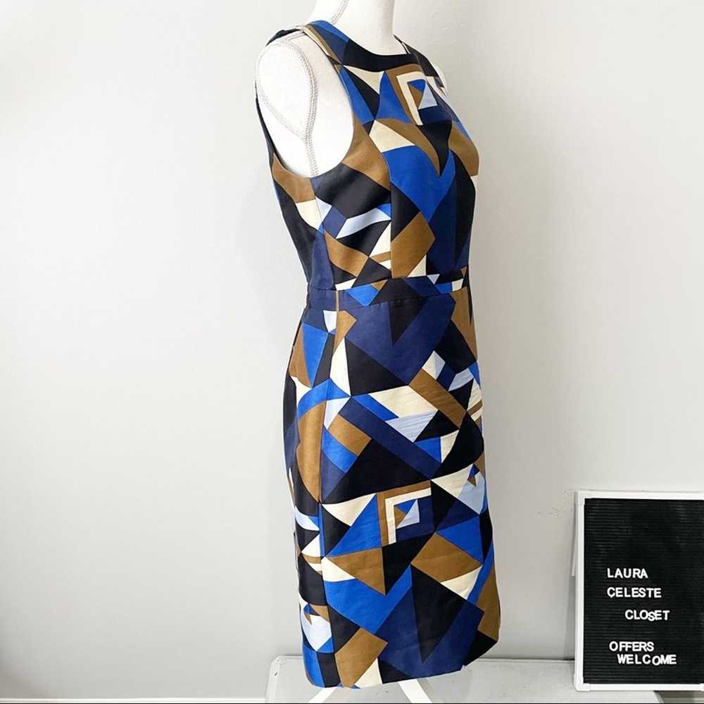 J Crew Collection cubist abstract dress wool silk… - image 4