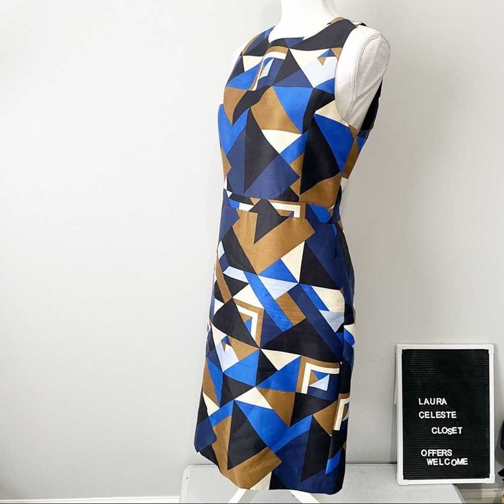 J Crew Collection cubist abstract dress wool silk… - image 7