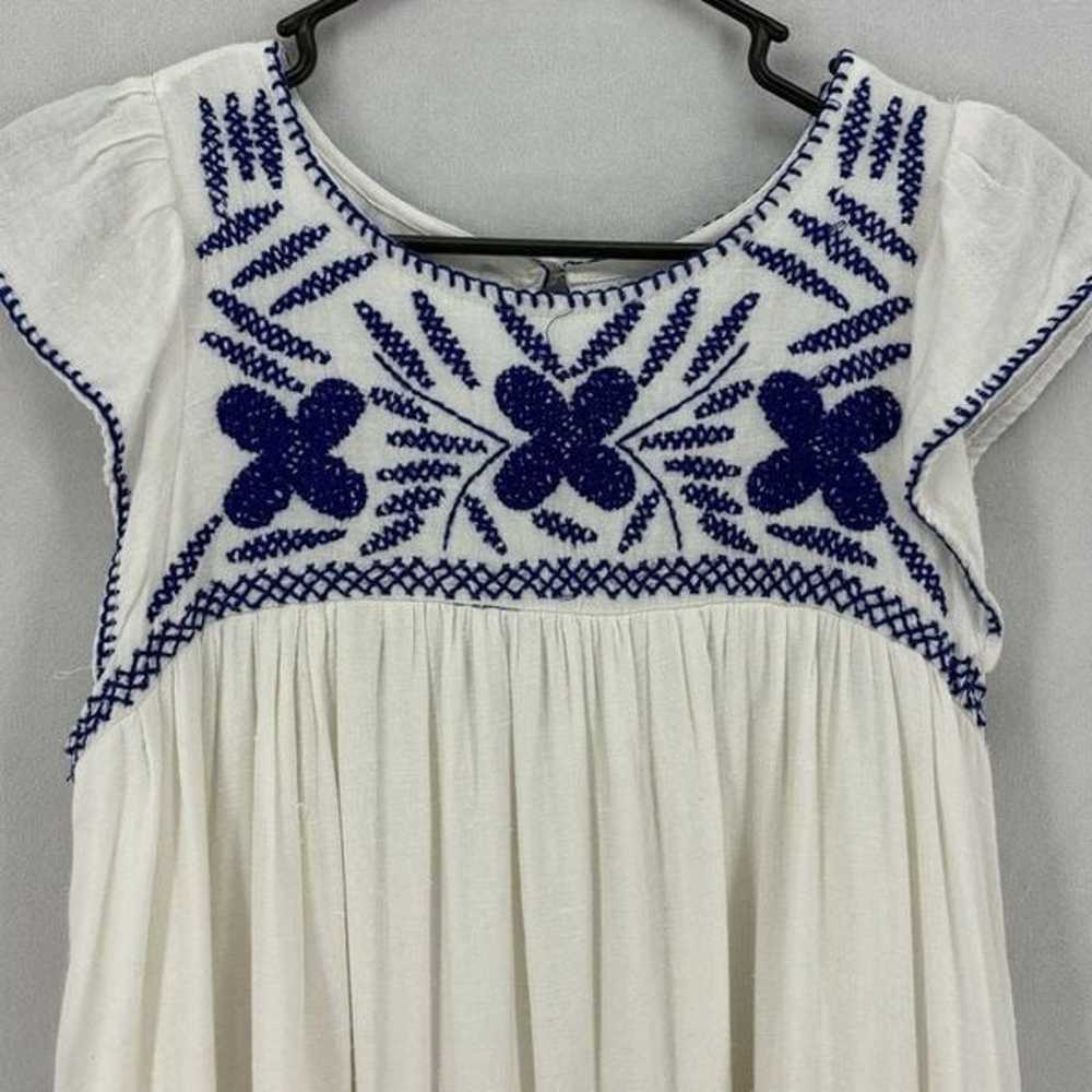 Urban Outfitters Women’s Small White Blue Cotton … - image 12