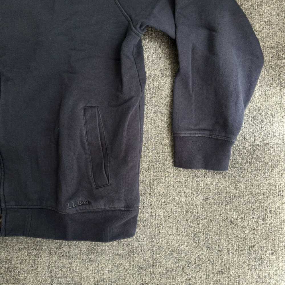 Vintage L.L.Bean Sweater Fleece Full-Zip Blue Jac… - image 3