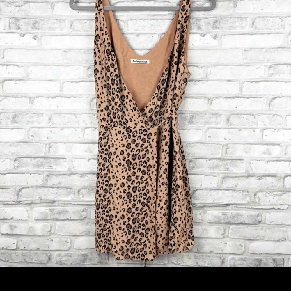 Reformation Leopard Print Wrap Dress - image 3