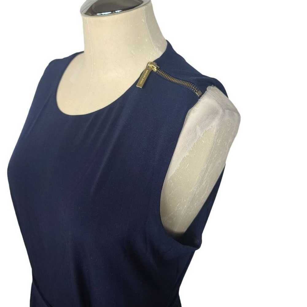 Michael Michael Kors Blue Sleeveless Belted Dress… - image 3