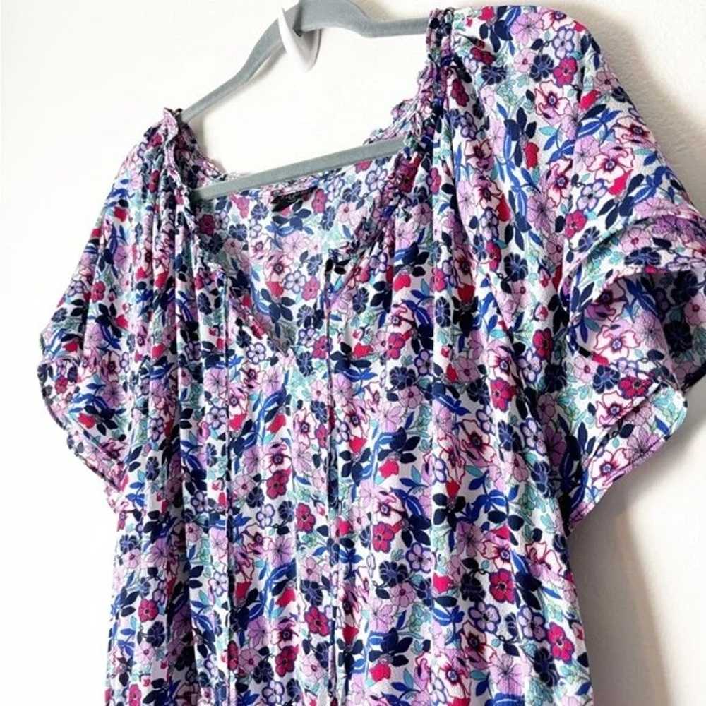 TALBOTS Women’s Colorful Floral Paradise Popover … - image 3