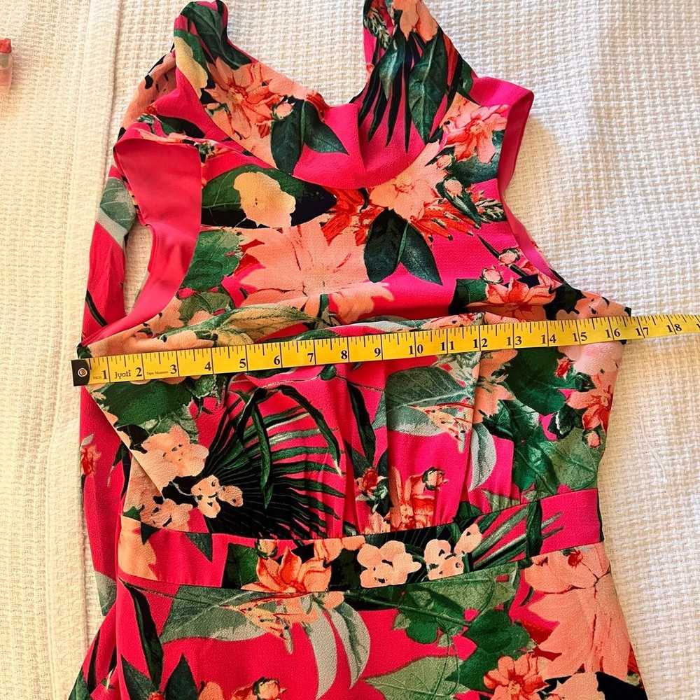 ELIZA J Floral Flounce Hem Mini Dress Hot Pink Mi… - image 11
