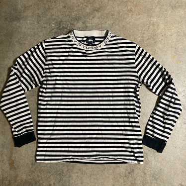 Streetwear × Stussy Striped Stussy Shirt - image 1
