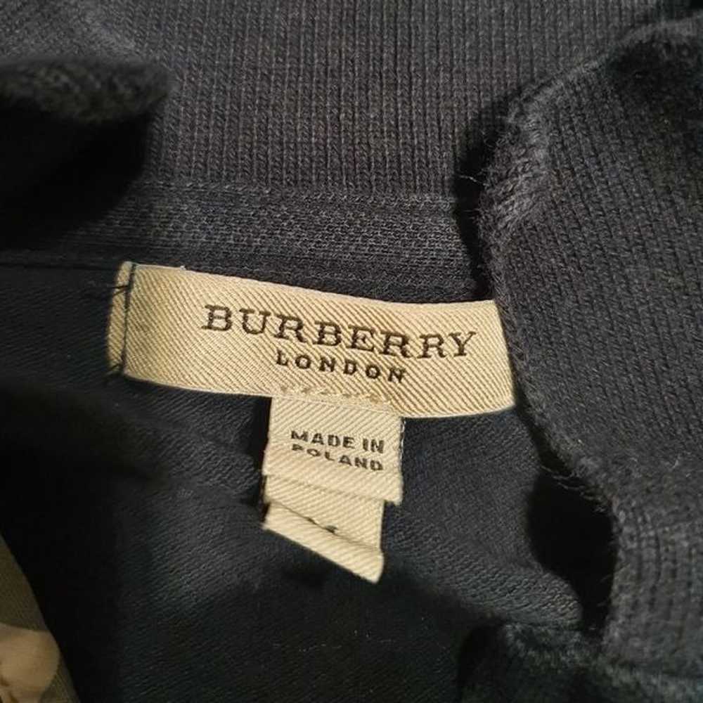 Burberry Short Sleeve Plaid Print Black  Dress Si… - image 5