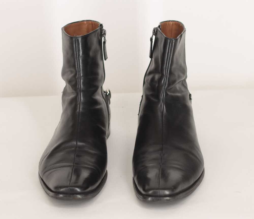 Gucci GUCCI Tom Ford Black Horsebit Chelsea Ankle… - image 3