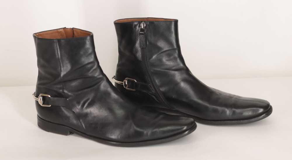 Gucci GUCCI Tom Ford Black Horsebit Chelsea Ankle… - image 4