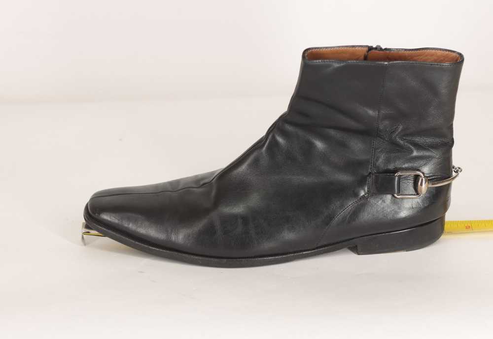 Gucci GUCCI Tom Ford Black Horsebit Chelsea Ankle… - image 8