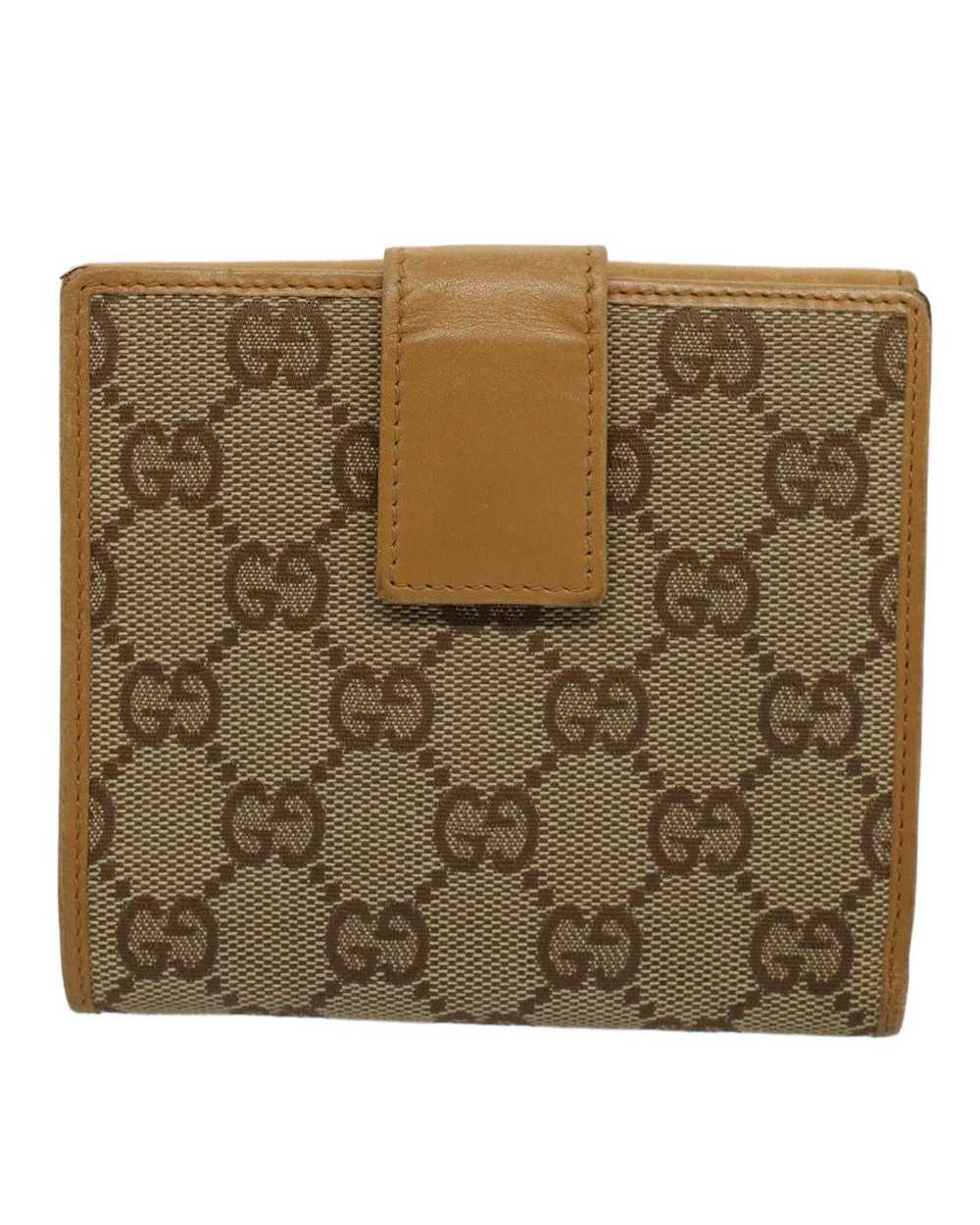 Gucci Canvas Beige Wallet with GG Design - Italia… - image 2