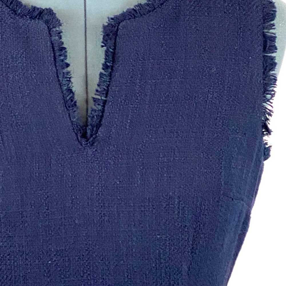 Karl Lagerfeld Navy tweed sleeveless sheath dress… - image 3