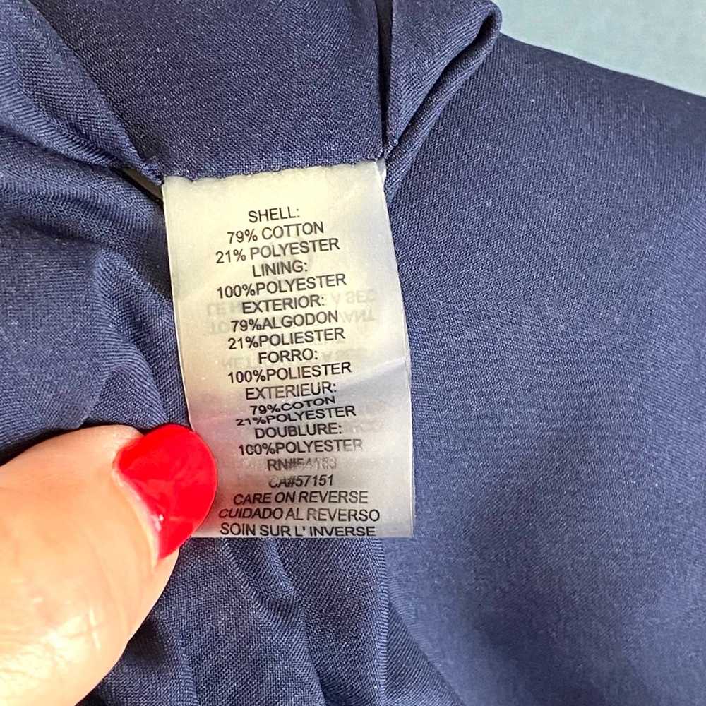 Karl Lagerfeld Navy tweed sleeveless sheath dress… - image 7