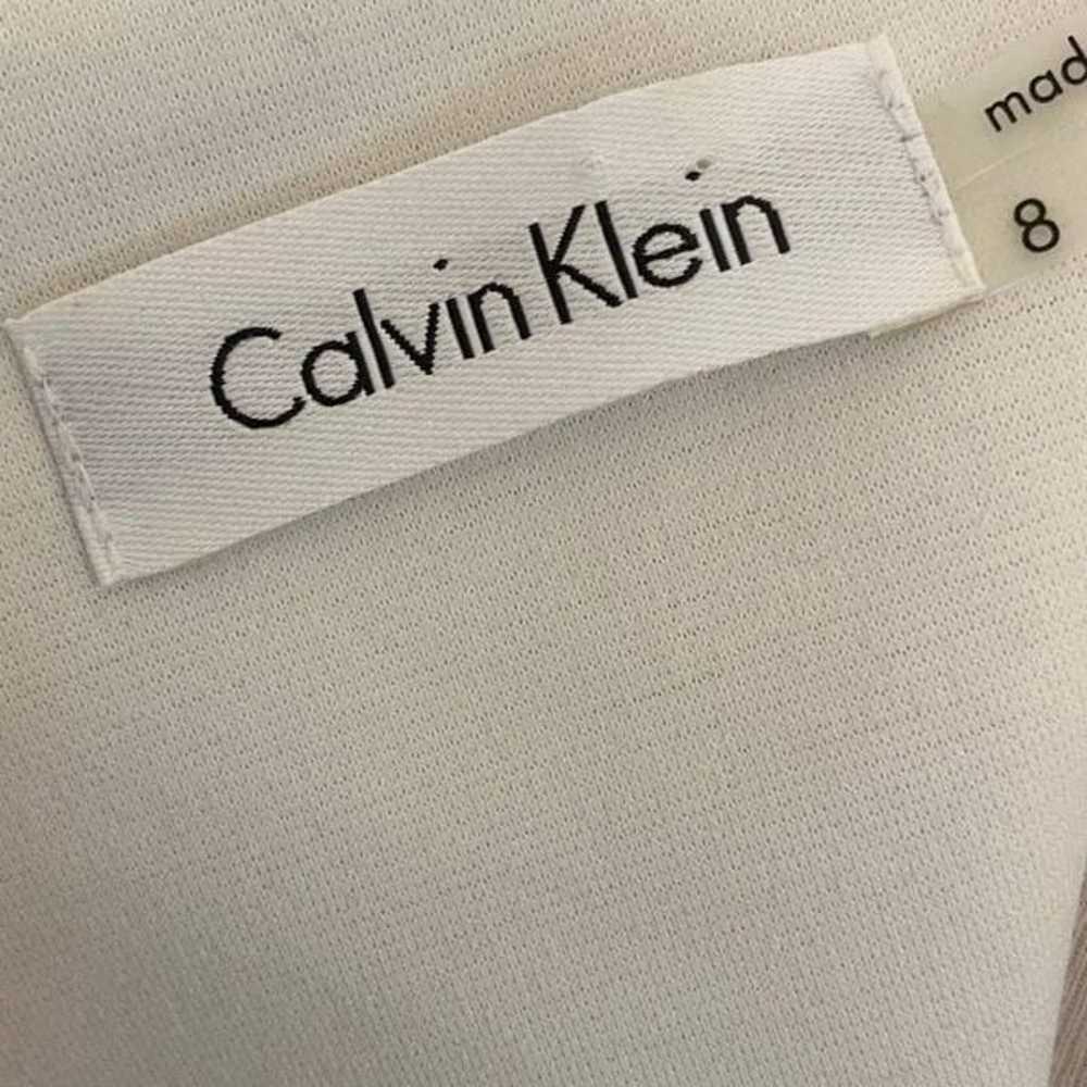 Calvin Klein Black White Sheath Dress 8 - image 3