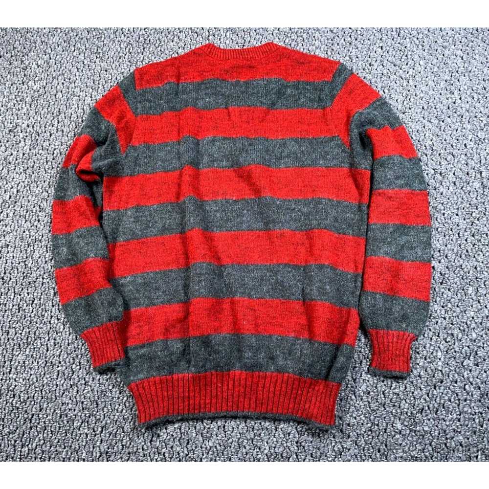 Henleys VTG Preppy Fuzzy Striped Pattern Henley S… - image 2