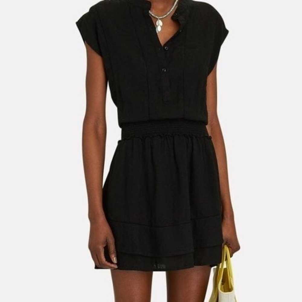 Dress Rails Angelina Black Smocked Waist Mini Dre… - image 2