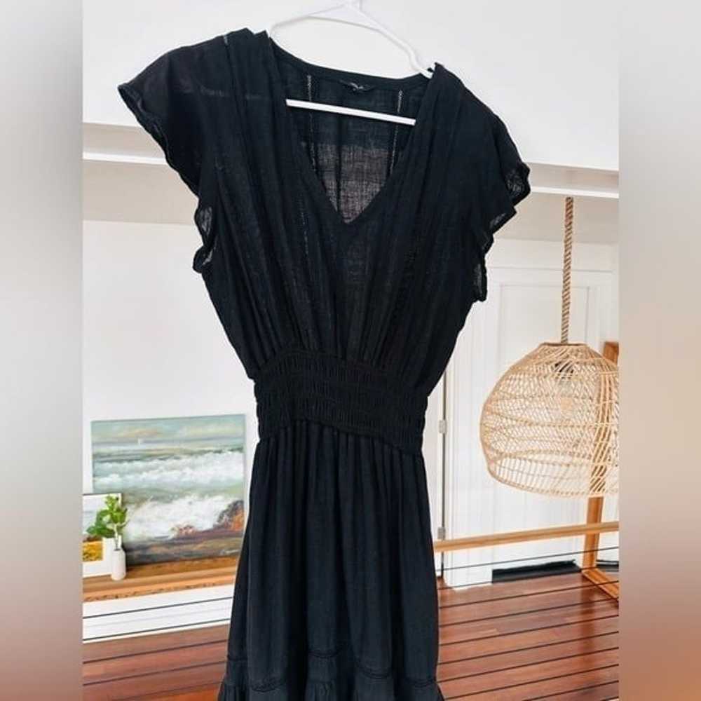Dress Rails Angelina Black Smocked Waist Mini Dre… - image 4