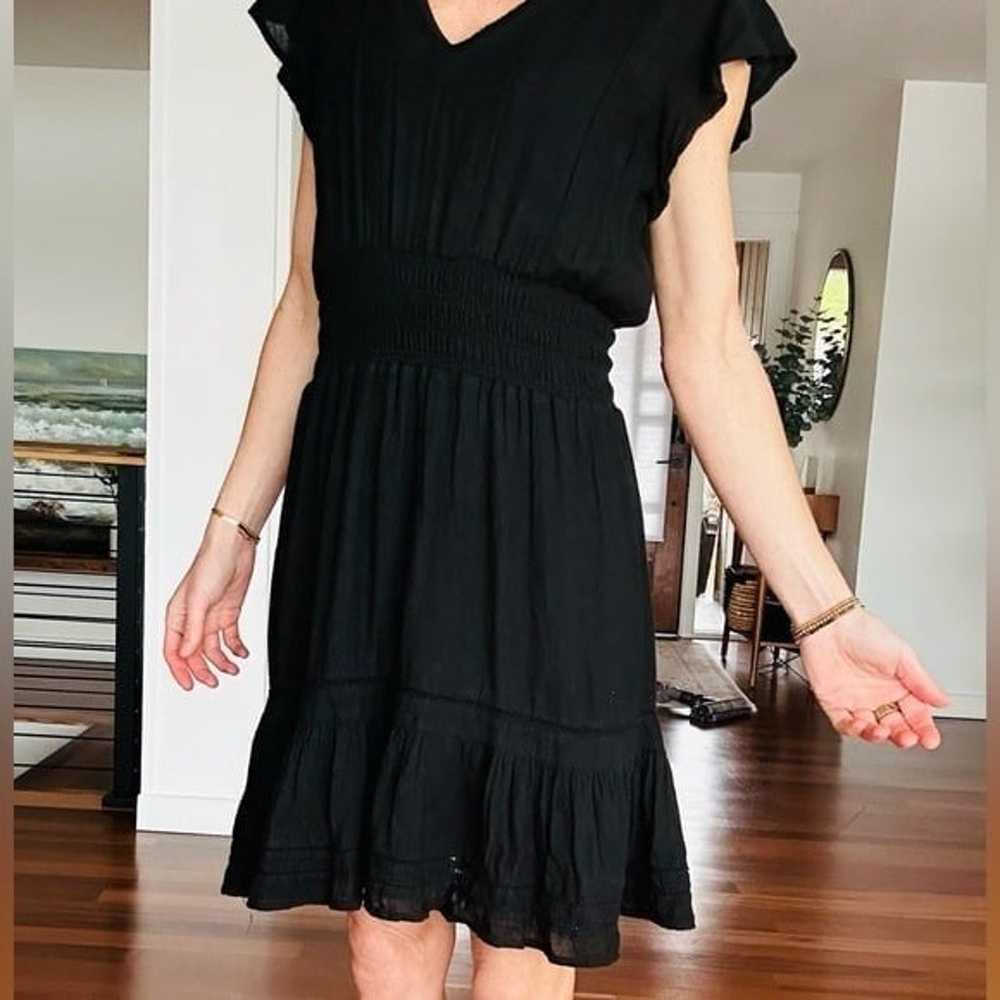 Dress Rails Angelina Black Smocked Waist Mini Dre… - image 5