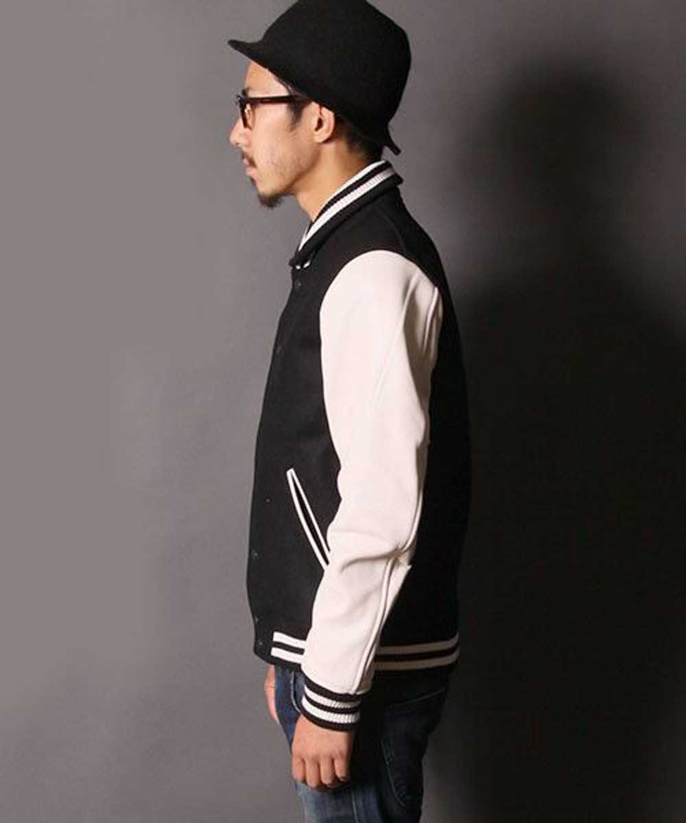 American Rag Varsity Stadium Jacket wool leather … - image 12