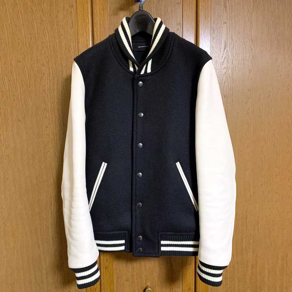 American Rag Varsity Stadium Jacket wool leather … - image 1