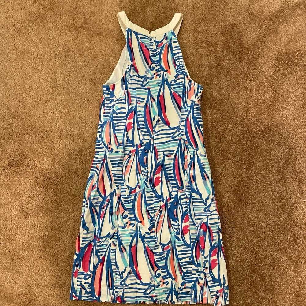 Lilly Pulitzer red right return Sailboat Dress si… - image 2