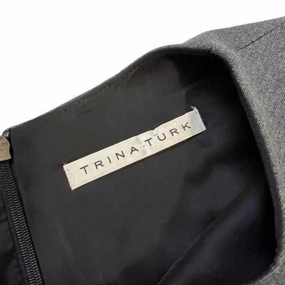 TRINA TURK Medium Gray cotton spandex BodyCon fit… - image 3