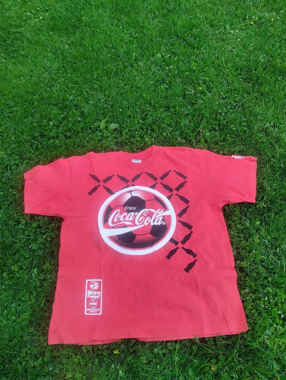 Coca Cola × Soccer Jersey × Vintage Vintage 1994 … - image 1