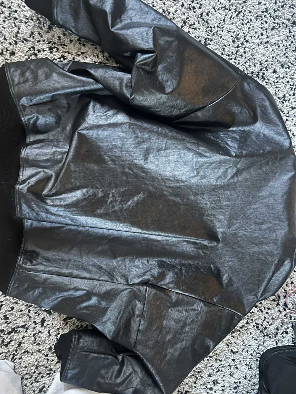 Rick Owens Rick Owens Coated Denim Bomber Jacket - image 5