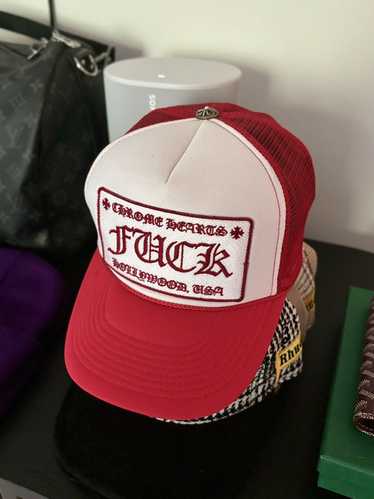 Chrome Hearts FUCK HOLLYWOOD RED SNAPBACK HAT
