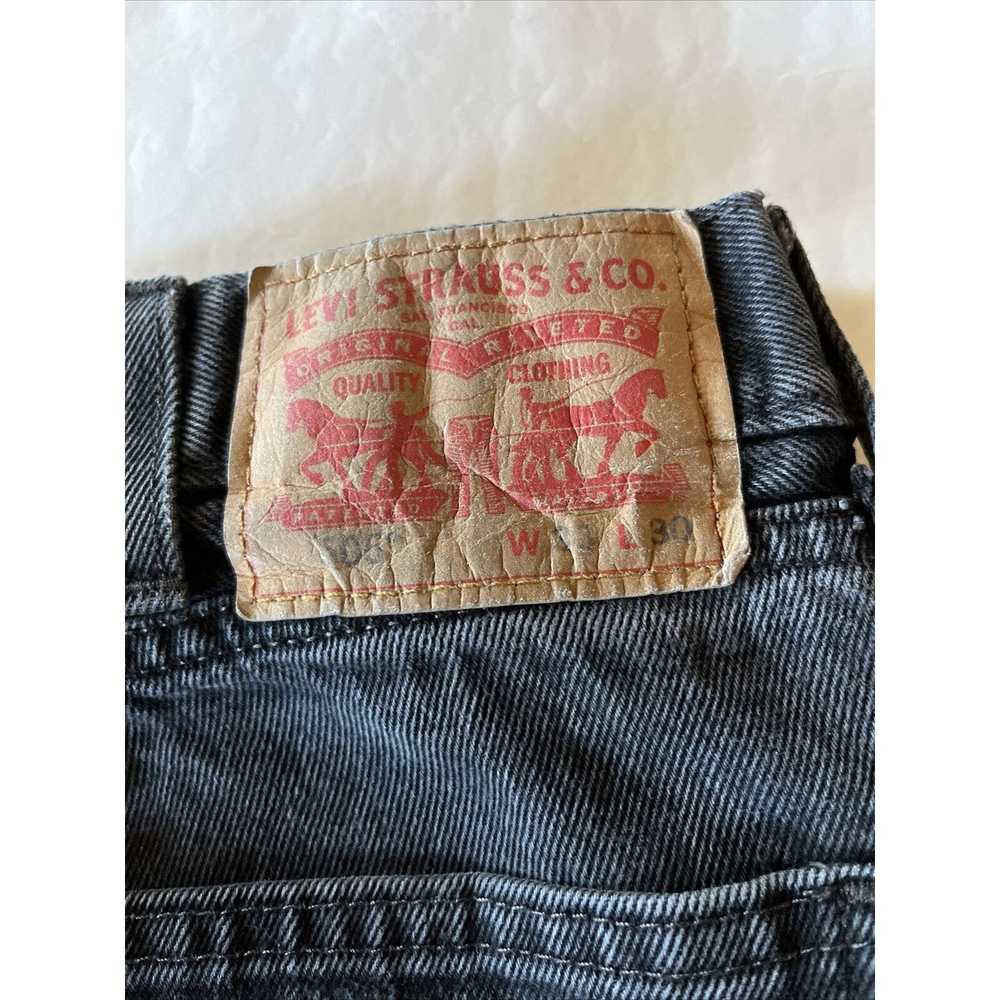 Levi's Levis Jeans Mens 33x30 Dark Gray 505 Denim… - image 5