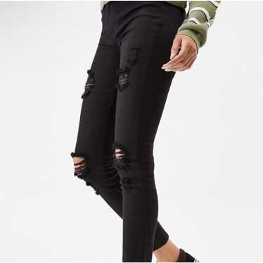 Pacsun Pacsun Black Ripped Skinny Jeans Leggings … - image 1